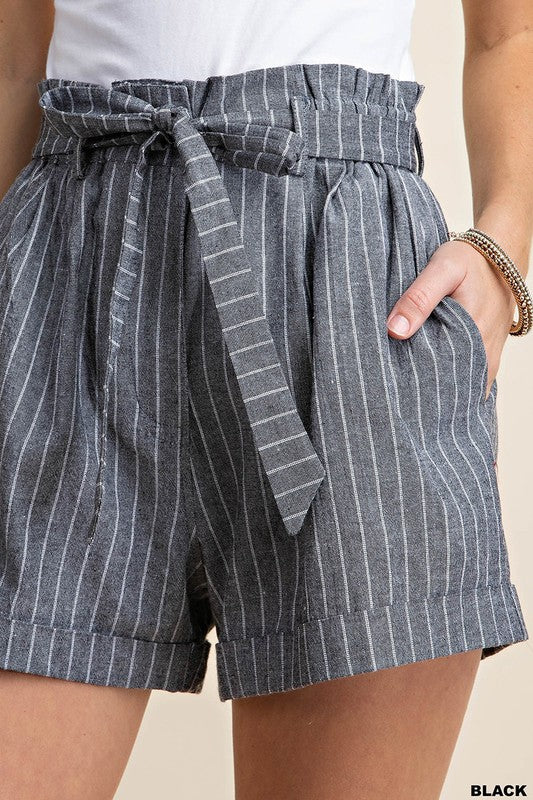 Striped Paper Bag Shorts!