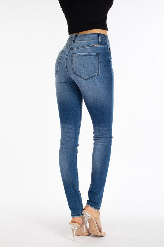 High Rise Button Fly Super Skinny Jeans !