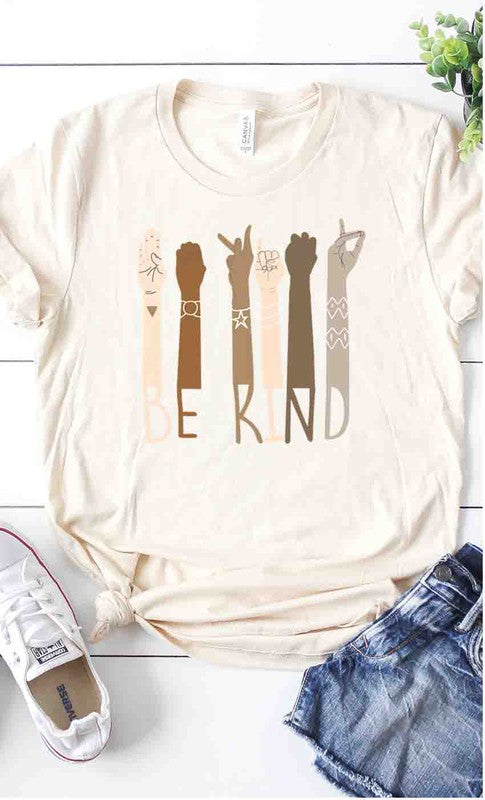 Sign Language Be Kind Graphic Tee!