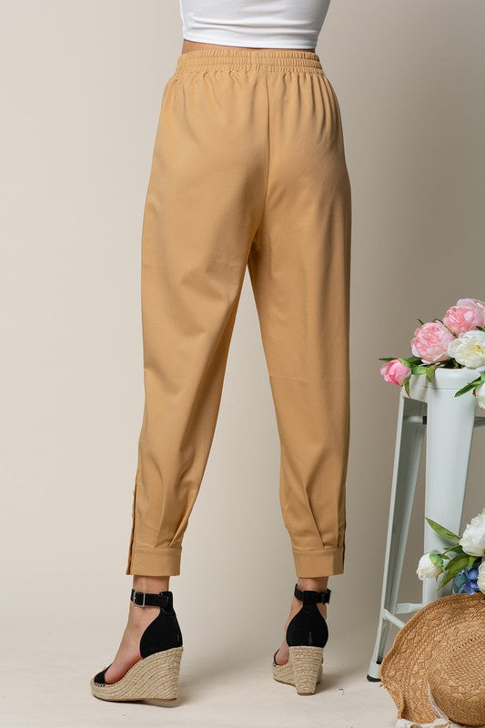 Trouser Jogger With Side Bottom Placket!