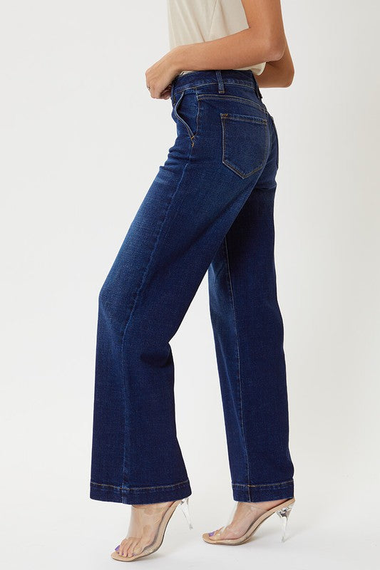 Kan Can High Rise Wide Leg Jeans !