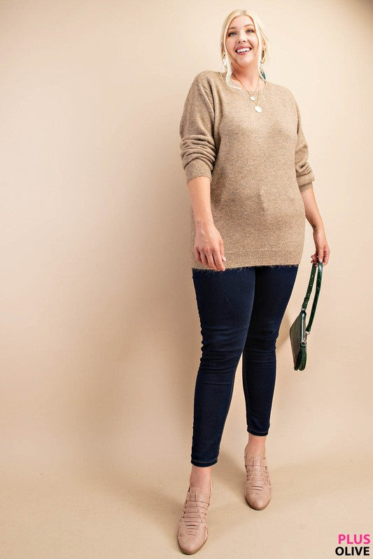 Curvy Style Long Sleeve Sweater!
