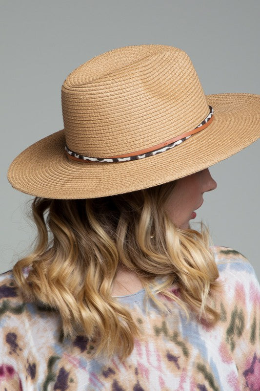 Panama Hat With Double Trim