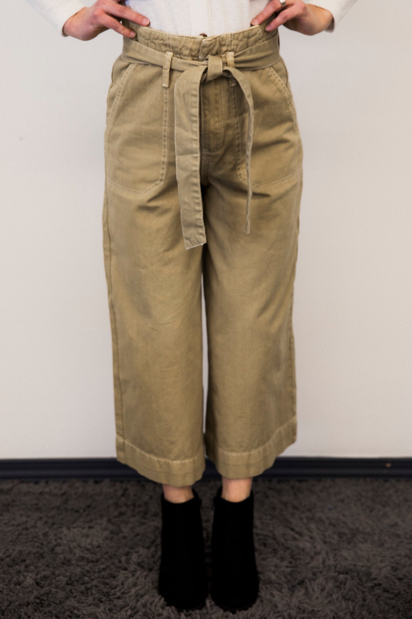 High Waisted Stove Pipe Pant
