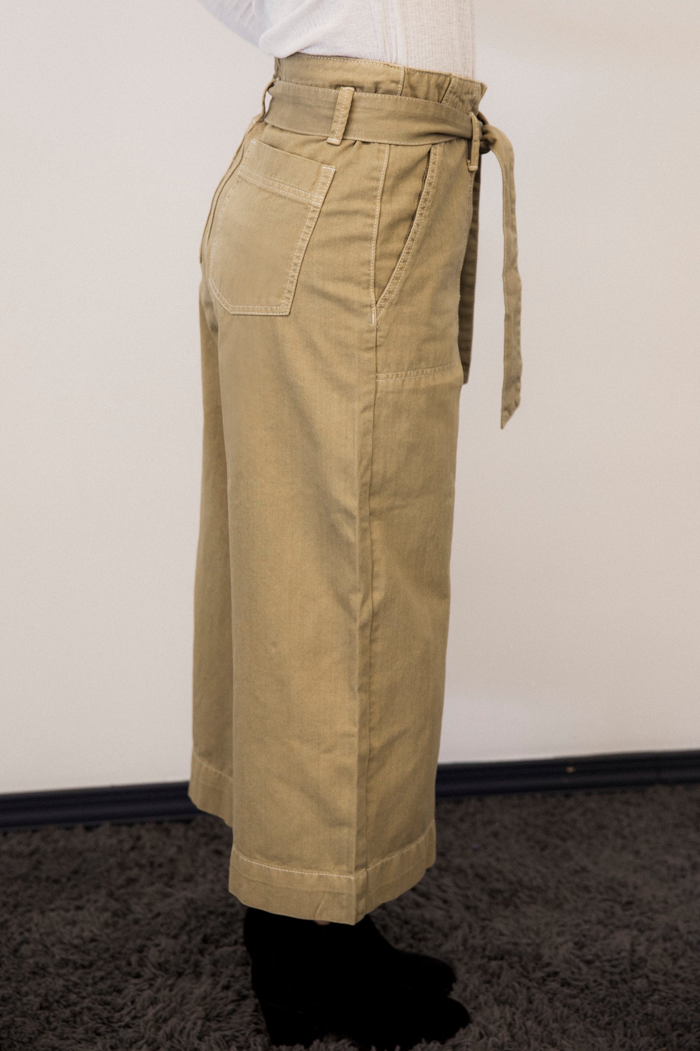 High Waisted Stove Pipe Pant