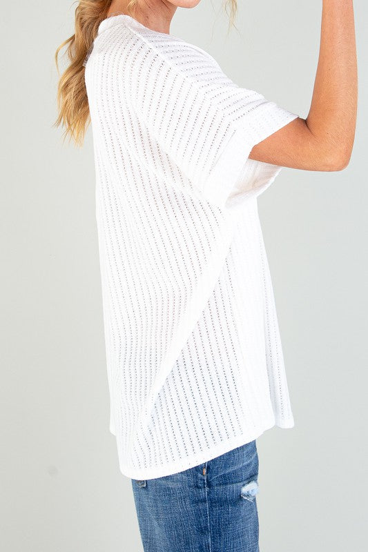 Solid V-Neck Tunic Top!