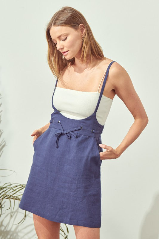 Overall Skirt With Side Pockets!