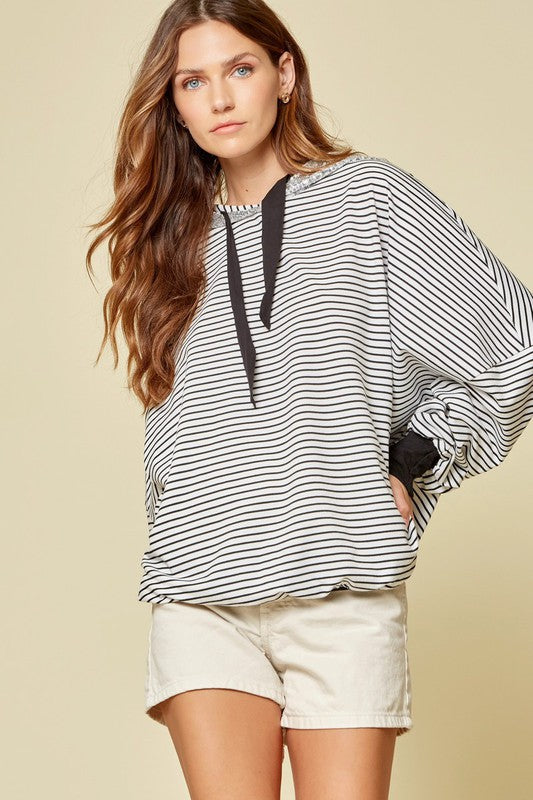Striped & Sequin Pullover!