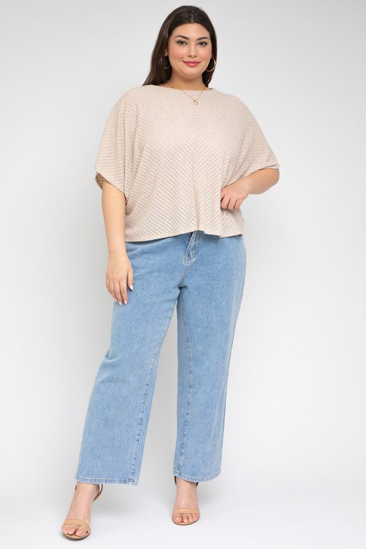 Curvy Style Ribbed Top!