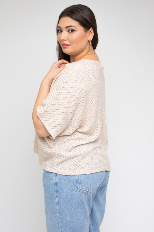 Curvy Style Ribbed Top!