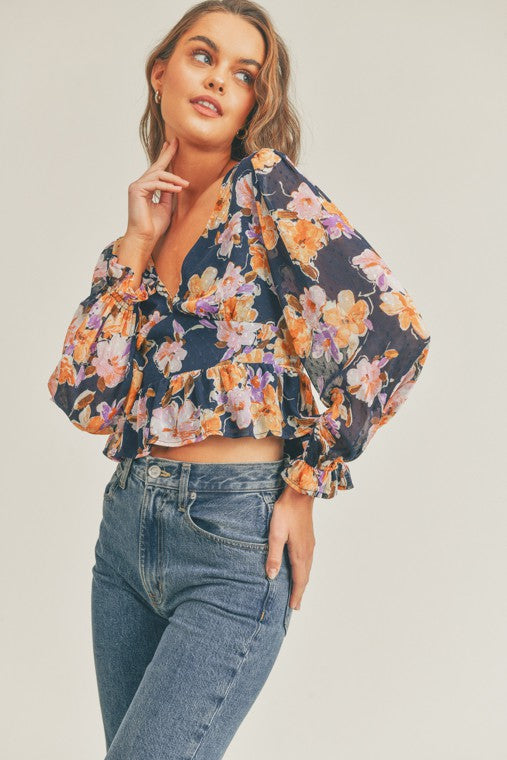 Ready To Go Floral Blouse
