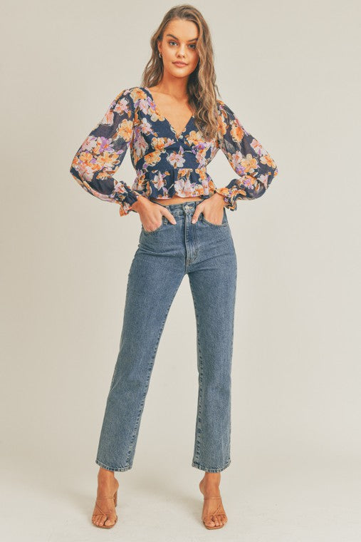 Ready To Go Floral Blouse