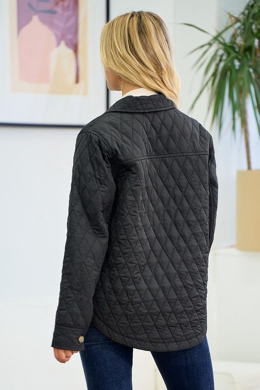 Quilted Shirt Jacket