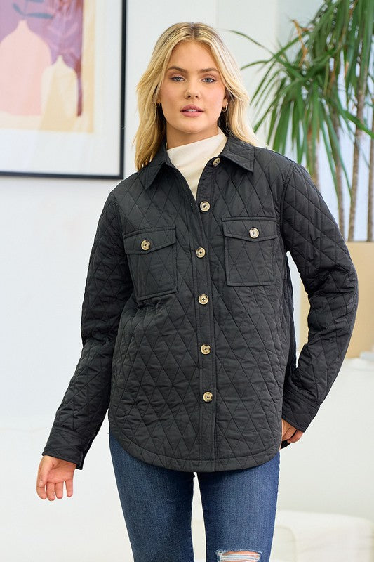 Quilted Shirt Jacket