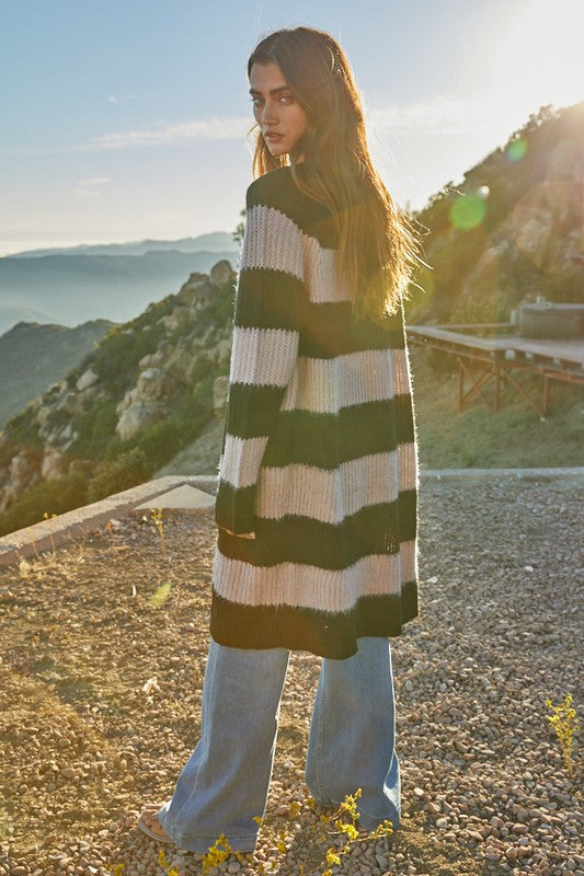 Joyce Striped Cardigan