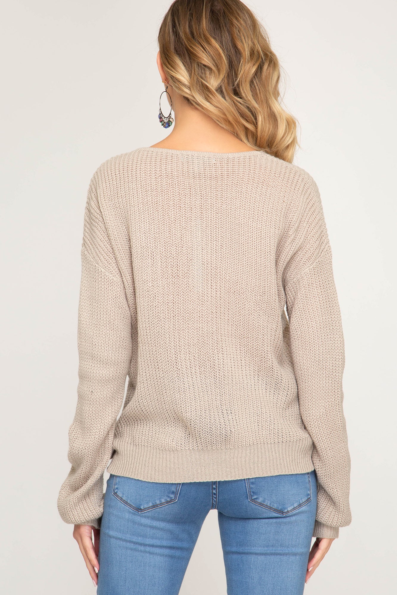 Drop Shoulder Lightweight Sweater!