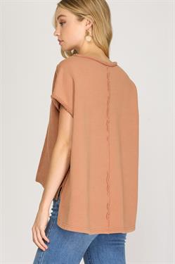 Drop Shoulder French Terry Top!