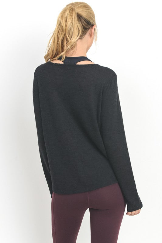 Pullover With A Layered Hem!