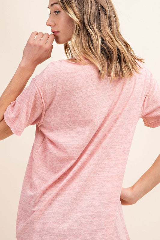 Tri-Blend Cutout Top!