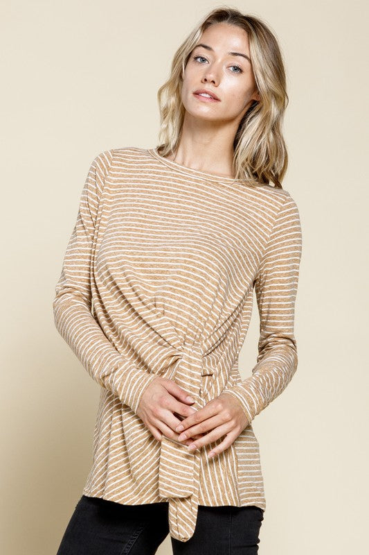 Triblend Striped Long Sleeve Top!