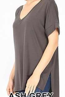 Z Tee with cuffed sleeve