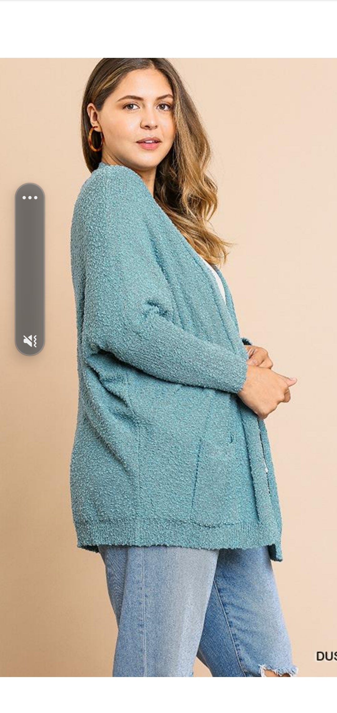 Curvy Style Open Front Cardigan Sweater!