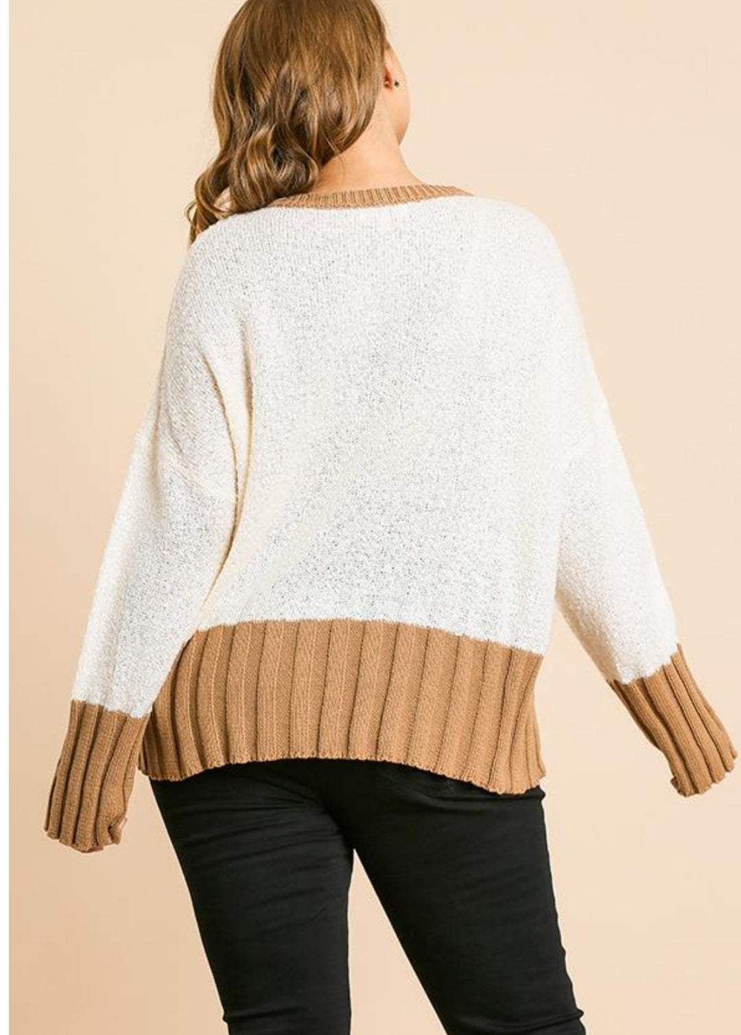 Curvy Style Soft Knit Pullover Sweater!